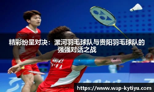 精彩纷呈对决：漯河羽毛球队与贵阳羽毛球队的强强对话之战